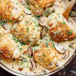 Creamy Parmesan Herb Mushroom Chicken