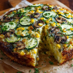 Sweet Corn Zucchini Pie