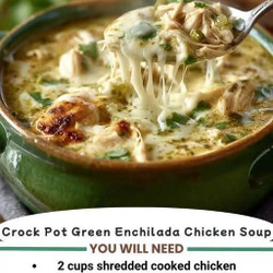 Crock Pot Green Enchilada Chicken Soup