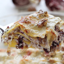 Lasagne Radicchio Gorgonzola E Noci