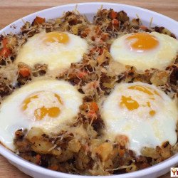 Italian Sausage Hash With Eggs