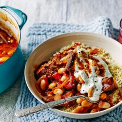 Harissa Spiced Lamb With Cannellini Beans