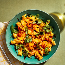 Tangy Balsamic Pasta With Sun Gold Tomatoes