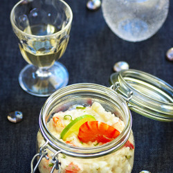 Risotto Aux Crevettes, Coco Et Citron Vert