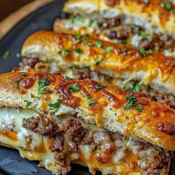 Philly Cheesesteak Stuffed Breadsticks