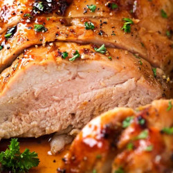 Ginger Honey Roasted Pork Tenderloin