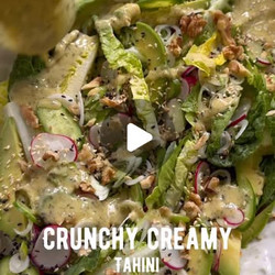 Meliz Berg's Favorite Salad With Sweet &amp; Tangy Creamy Tahini Dressing