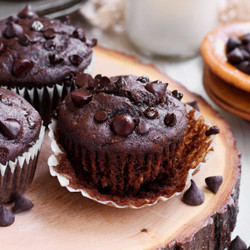 Small Batch Chocolate Banana Muffins