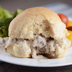Turkey Swiss Sloppy Joes