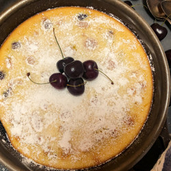 Skillet Cherry Clafoutis