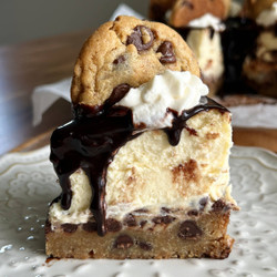 Mini Brown Butter Cookie Dough Cheesecake