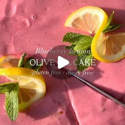 Blueberry Lemon Olive Oil Cake (gf / Df)