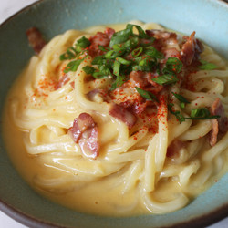 Miso Carbonara Udon