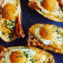 Twice Baked Breakfast Potatoes