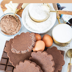 Chocolate Roll-out Sugar Cookies (no-spread!)