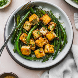 Tofu &amp; Green Bean Stir Fry (healthy Dinner!)