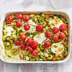 Tortellini-ovenschotel Met Pesto &amp; Geroosterde Tomaatjes