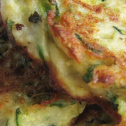 Zucchini &amp; Ricotta Fritters With Feta, Dill And Lemon