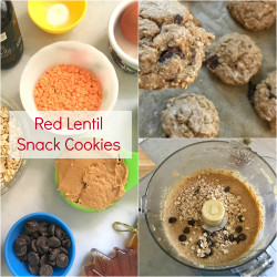 Red Lentil Snack Cookies