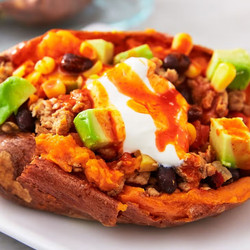 Taco Stuffed Sweet Potatoes