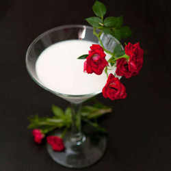 The White Rosemary Rose Coconut Cocktail