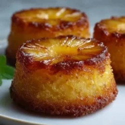Pineapple Mascarpone Upside-down Mini Cakes