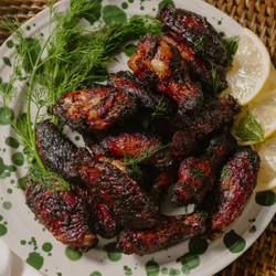 Sticky Honey Bbq Wings sbs