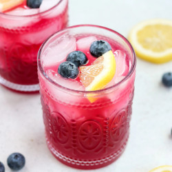 Crisp &amp; Refreshing Lemon Blueberry Mocktail