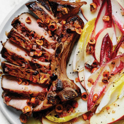 Date Night Pork Chop With Apple And Endive Salad | Epicurious