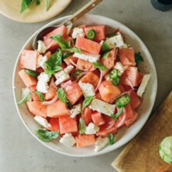 Spicy Watermelon Feta Salad