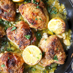Braised Chicken And Leeks