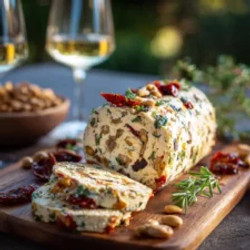Festive Herb And Sun-dried Tomato Cheese Log