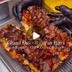 Grand Short Ribs Pan Pizza