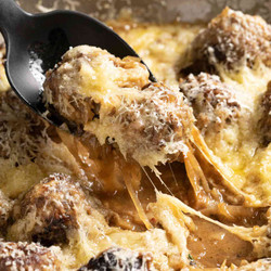 French Onion Meatballs
