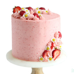 Homemade Strawberry Layer Cake