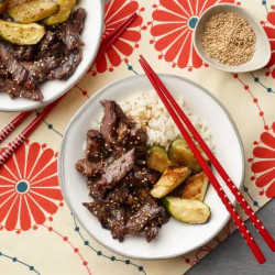 Air Fryer Bulgogi With Zucchini