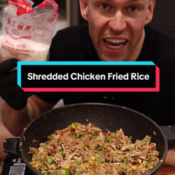 Shredded Chicken Fried Rice