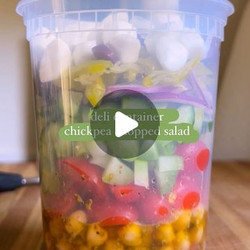 Vegetarian Italian Chopped Chickpea Salad