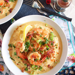 Cheesy Shrimp And Grits