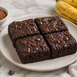2-minute Microwave Banana Brownie