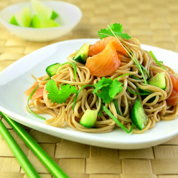 Salmon, Cucumber &amp; Soba Noodle Salad