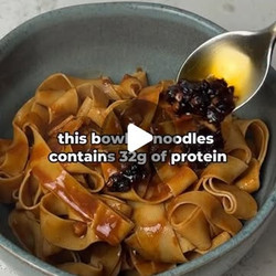 Tofu Skin Protein Bowl With Asian Sauce