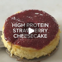 Protein Rich Strawberry Cheesecake