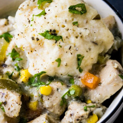 Instant Pot Chicken Dumpling Soup