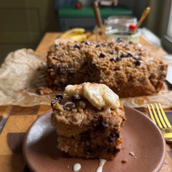 Chocolate Chip Banana Bread Coffee Cake