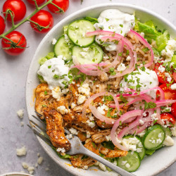Greek Chicken Gyro Bowls