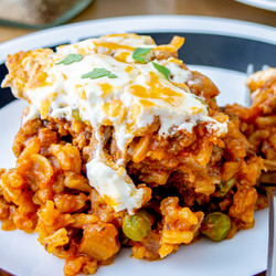 Cheesy Ground Beef Rice Casserole