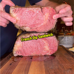 French Dip With Roasted Garlic Horseradish Sauce