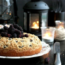 Mulberry Crumble Cake