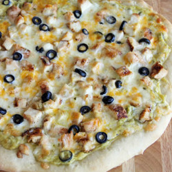 White Chicken Enchilada (Gma B's Chalupas) Pizza